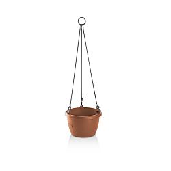 Gardenico Samozavlažovací závěsný květináč Marina terakota, pr. 25 cm