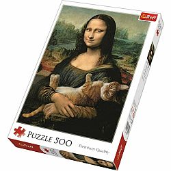 Trefl Puzzle Mona Lisa s kočkou, 500 dílků